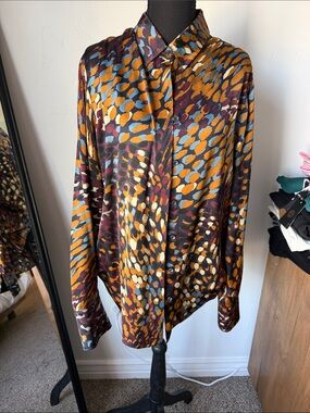 Altuzarra Multicolor Abstract Spot Viscose Blouse
